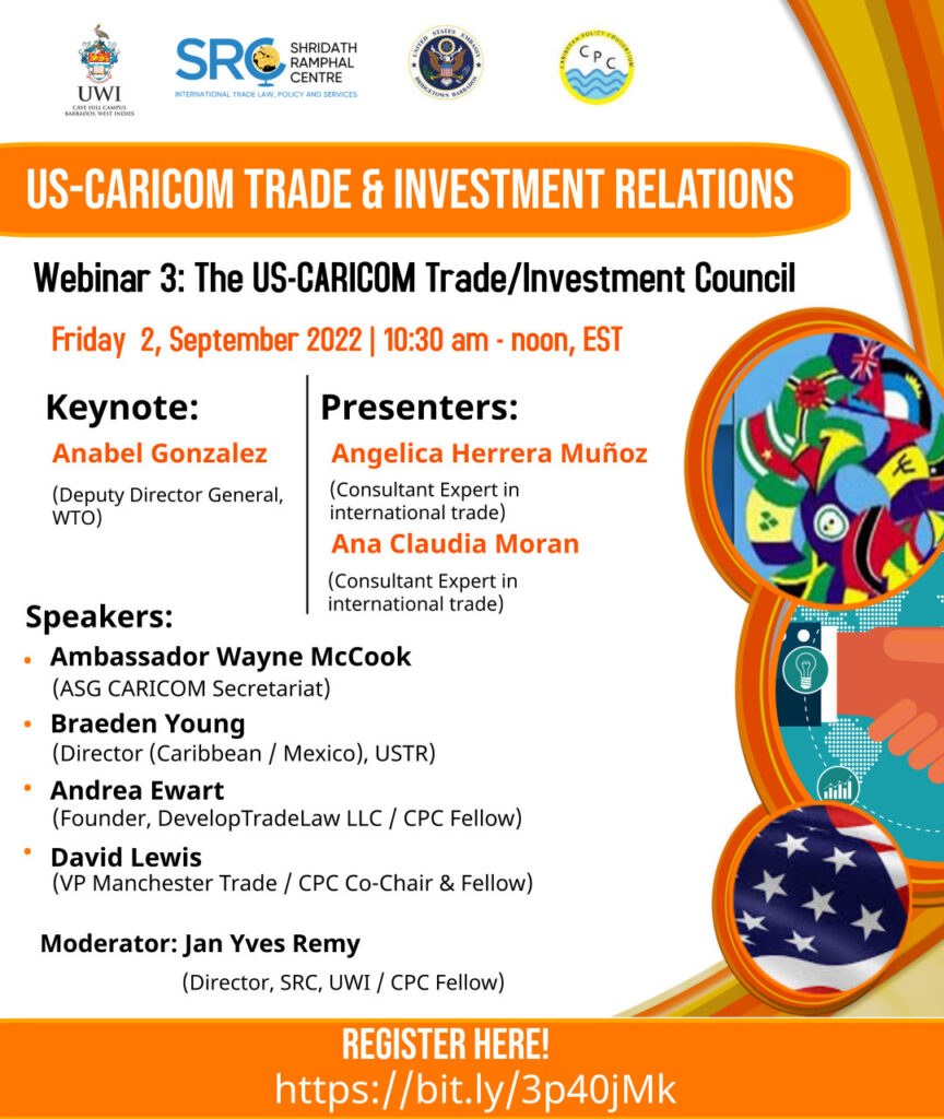 US-CARICOM Trade & Investment Relations Webinar Series 3